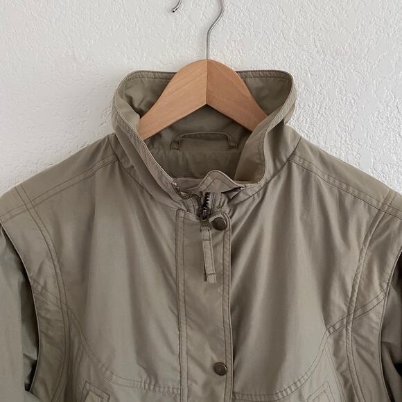 Vintage Royal Robbins Go Everywhere Convertible Jacket Vest Khaki Nylon Womens S - Picture 2 of 16